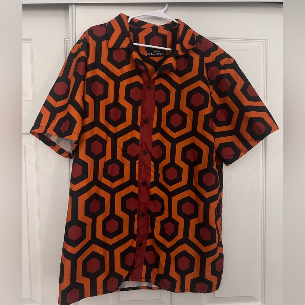 Lauren of Palm Springs "Red Rum" button shirt - Picture 2 of 5